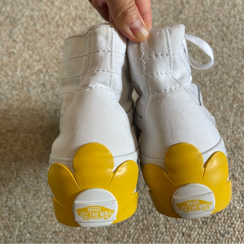 Vans SK8-Hi Tapered Stackform OSF Platform Sneakers Yellow Daisy W 9.5/ M 8 - Picture 12 of 16
